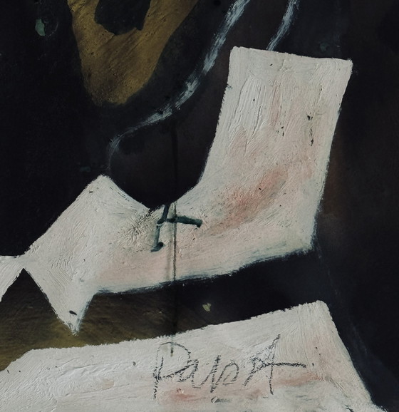 Image 1 of Thomas Lange ( 1957 ) Rare Painting From 1986 By This Great German Artist