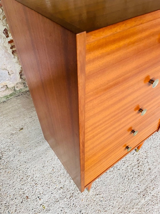 Image 1 of Tall Mid-Century Scandinavian Style ,5 Drawer , Chest Of Drawers , 1960S