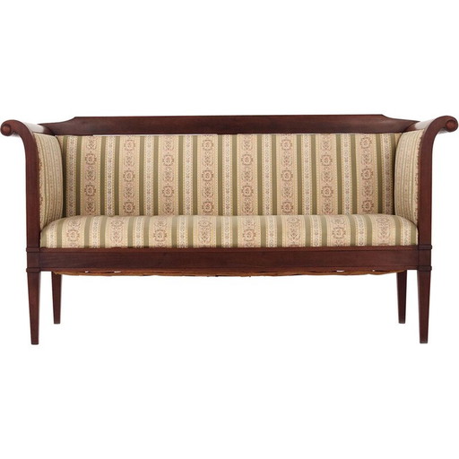 Vintage sofa with upholstery