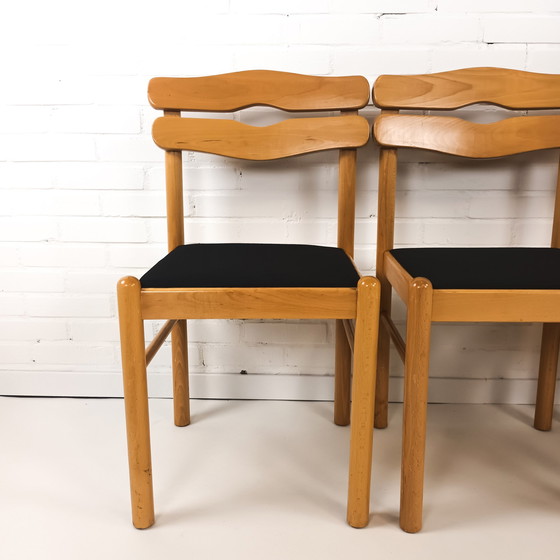 Image 1 of 4x vintage brutalist style chairs