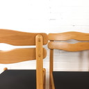4x vintage brutalist style chairs