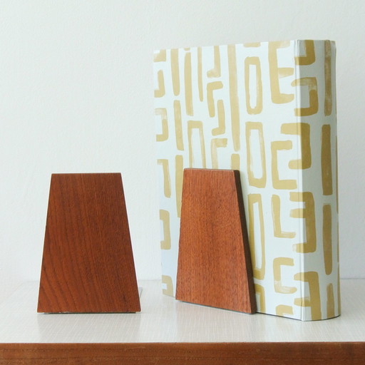 2x Kai Kristiansen Teak Bookends