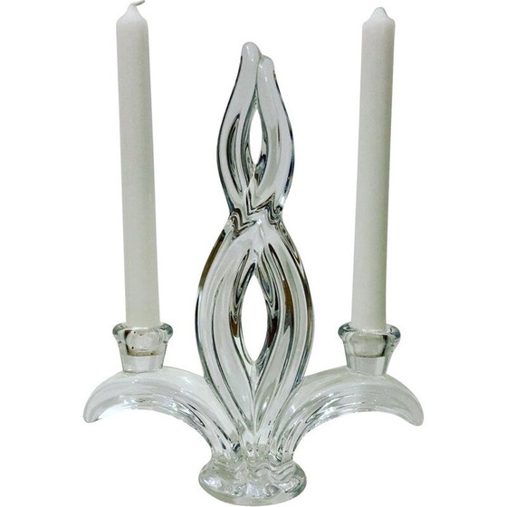 Image 1 of Vintage valve crystal candlestick