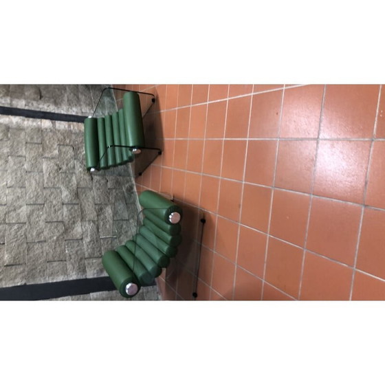 Image 1 of Coppia di poltrone vintage in pelle di Fabio Lenci