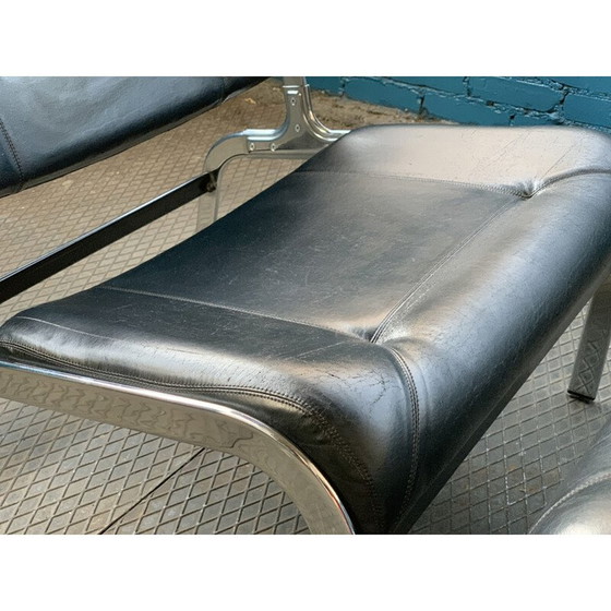 Image 1 of Pair of vintage whist armchairs by Olivier Mourgue for Airborne, 1964