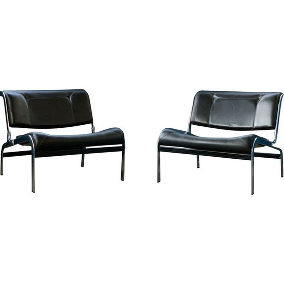 Image 1 of Pair of vintage whist armchairs by Olivier Mourgue for Airborne, 1964
