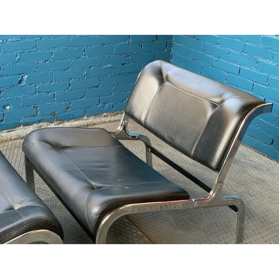Image 1 of Pair of vintage whist armchairs by Olivier Mourgue for Airborne, 1964