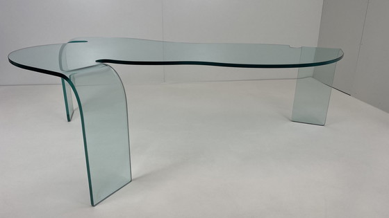 Image 1 of Glass coffee table by Hans von Klier for Fiam Italy