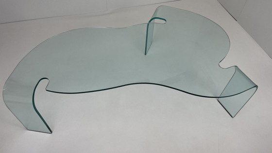 Image 1 of Glass coffee table by Hans von Klier for Fiam Italy