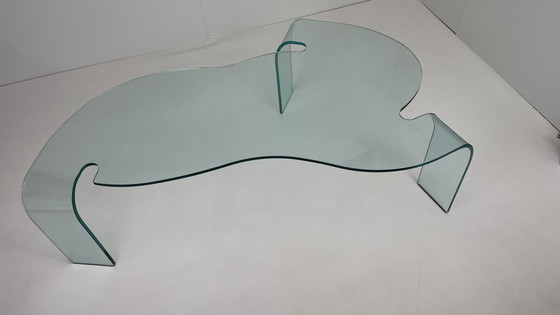 Image 1 of Glass coffee table by Hans von Klier for Fiam Italy