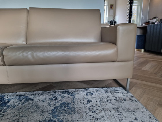 Image 1 of Leather 3-Seater Sofa