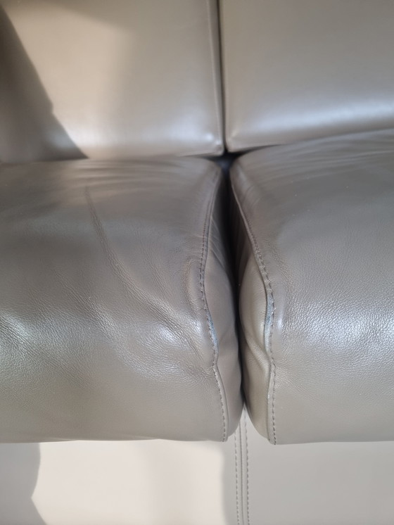 Image 1 of Leather 3-Seater Sofa