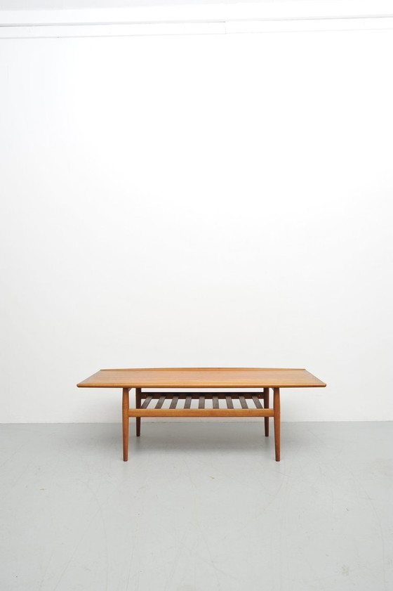 Image 1 of Grete Jalk coffee table Surfboard Teak Glostrup 1950