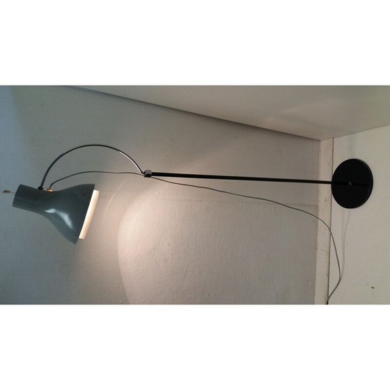 Image 1 of Vintage metal floor lamp by Josef Hůrka for Napako, Czechoslovakia 1960