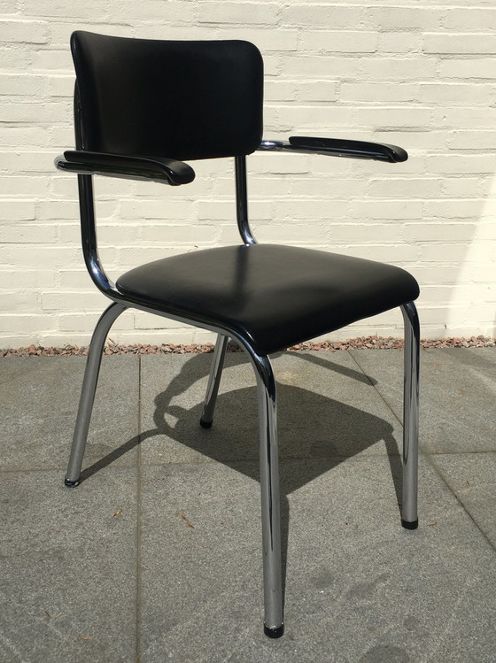 Image 1 of Tubax retro dining room chairs (4x)