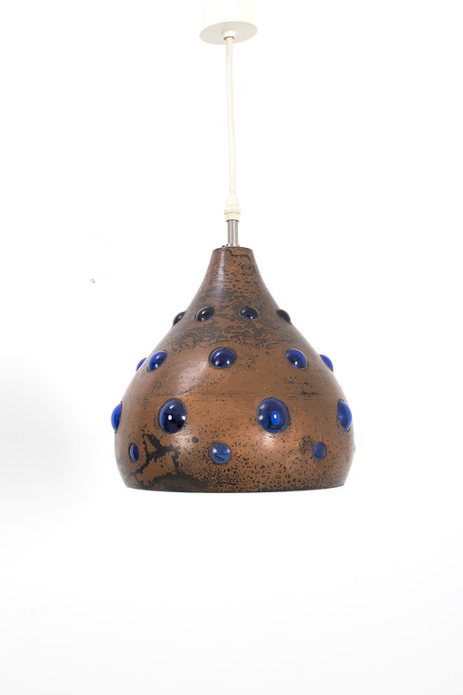 Patinated hanging lamp