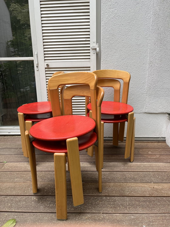 Image 1 of 3x Bruno Rey Chairs, Original, Bicolour,