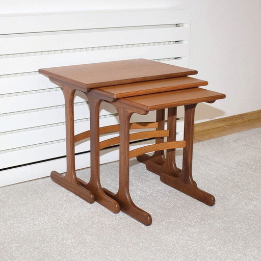 Vintage Fresco nesting tables by G-Plan, UK 1960