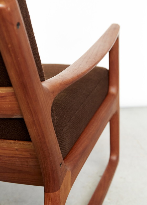 Image 1 of Ole Wanscher Mid-Century Rocking Chair "Senator" for France & Søn