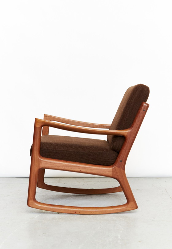 Image 1 of Ole Wanscher Mid-Century Rocking Chair "Senator" for France & Søn