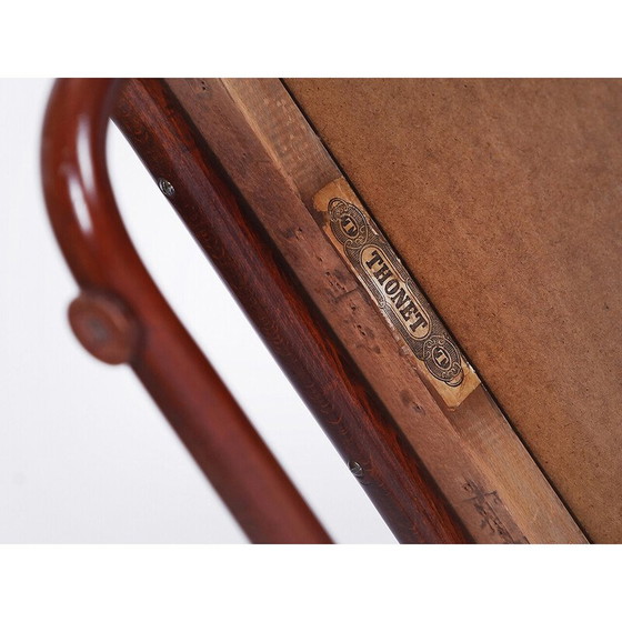 Image 1 of Sgabello vintage in bouclé di Josef Frank per Thonet, anni '20