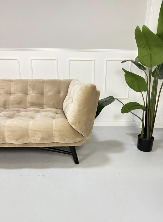 Image 1 of Roche Bobois Profile 3 seater designer sofa fabric couch