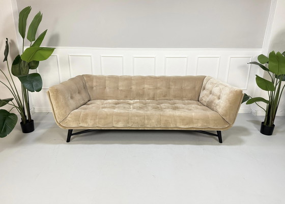 Image 1 of Roche Bobois Profile 3 seater designer sofa fabric couch