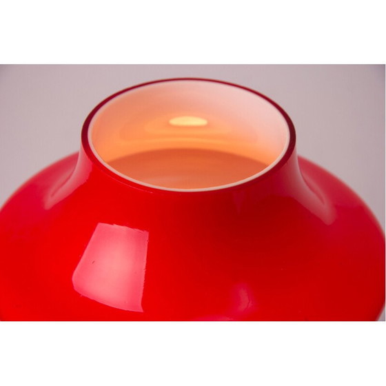 Image 1 of Vintage table lamp red by Hustadt Germany 1960s