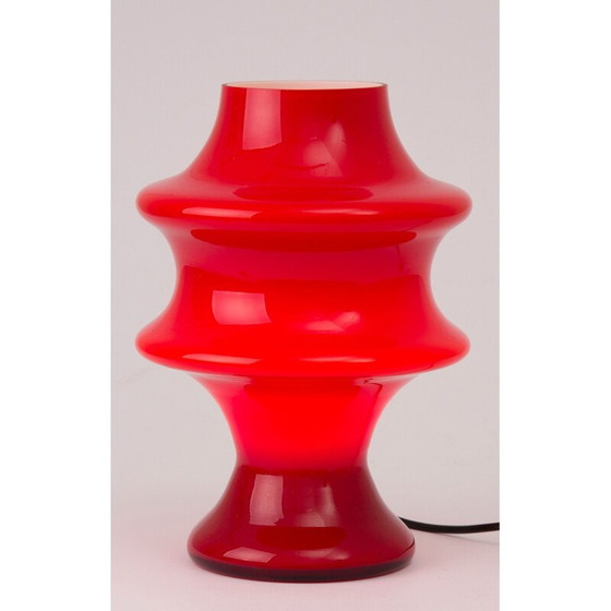 Image 1 of Vintage table lamp red by Hustadt Germany 1960s
