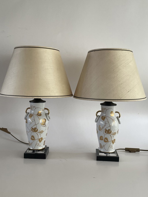 2x Guilia Mangani table lamps