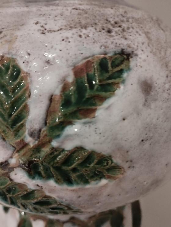 Image 1 of Base de lámpara de diseño con decoración incisa original, década de 1980