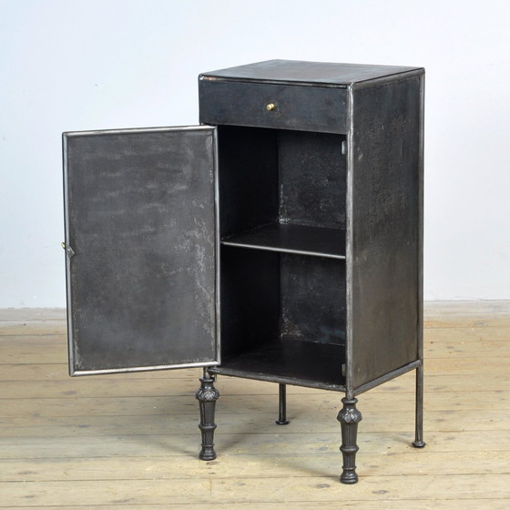 Image 1 of Set Iron Nightstands, 1910S