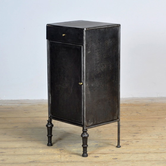 Image 1 of Set Iron Nightstands, 1910S