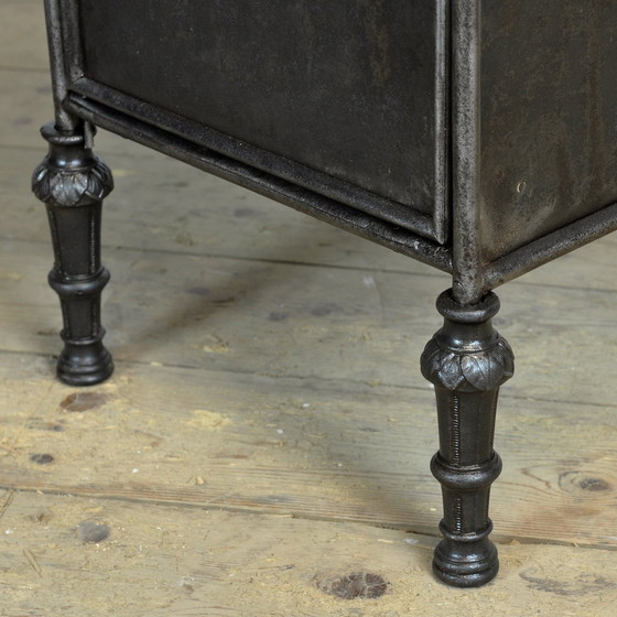 Image 1 of Set Iron Nightstands, 1910S