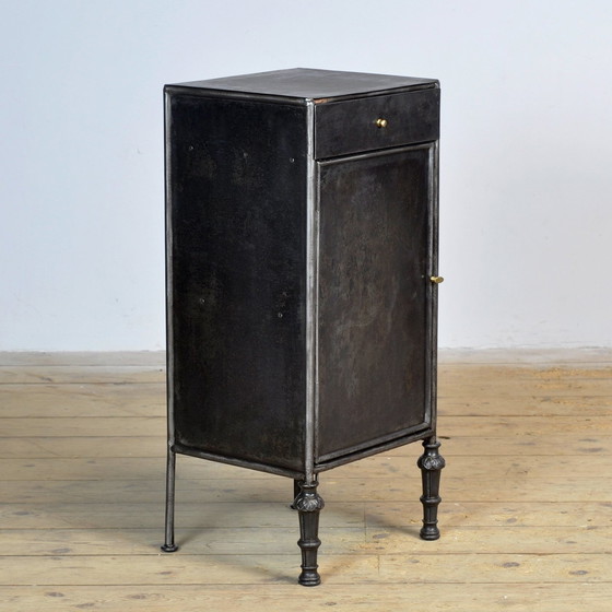 Image 1 of Set Iron Nightstands, 1910S