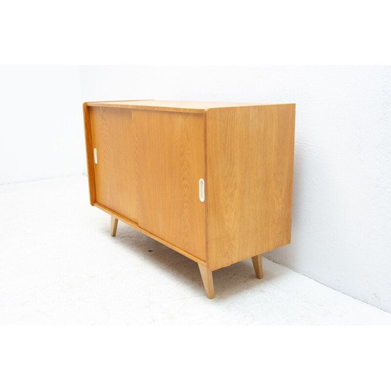 Image 1 of Credenza vintage U-452 in rovere di Jiří Jiroutek, Cecoslovacchia 1960