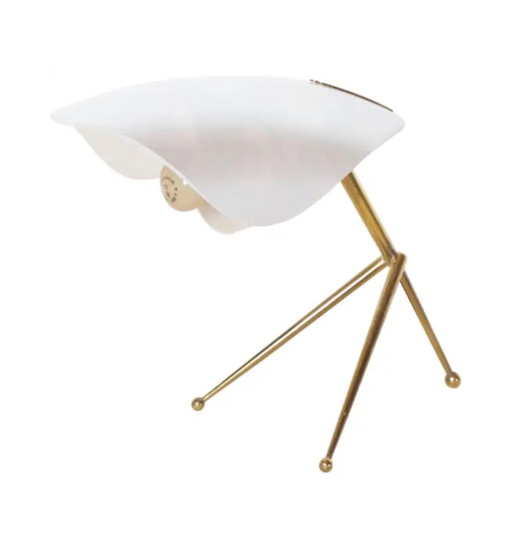 Cosack Leuchten Table Lamp with Brass Tripod Base