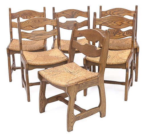 Set Of 6 Chairs Guillerme Et Chambron