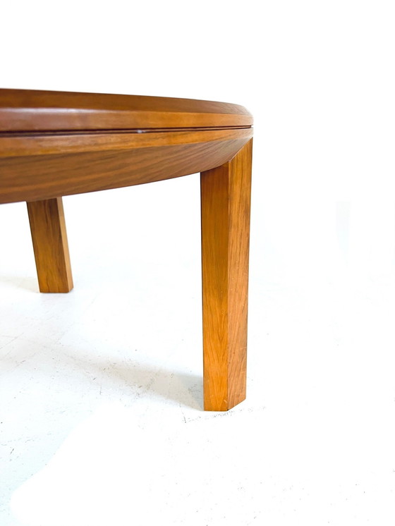 Image 1 of Vintage Coffee Table Teak & Smoked Glass '70s