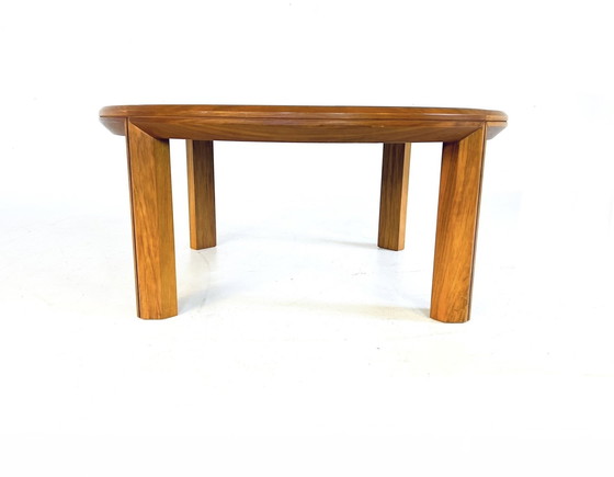 Image 1 of Vintage Coffee Table Teak & Smoked Glass '70s