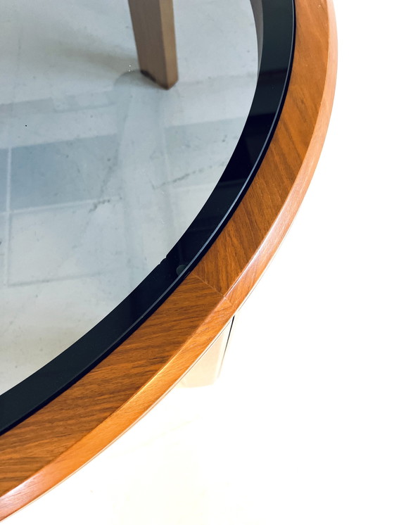 Image 1 of Vintage Coffee Table Teak & Smoked Glass '70s