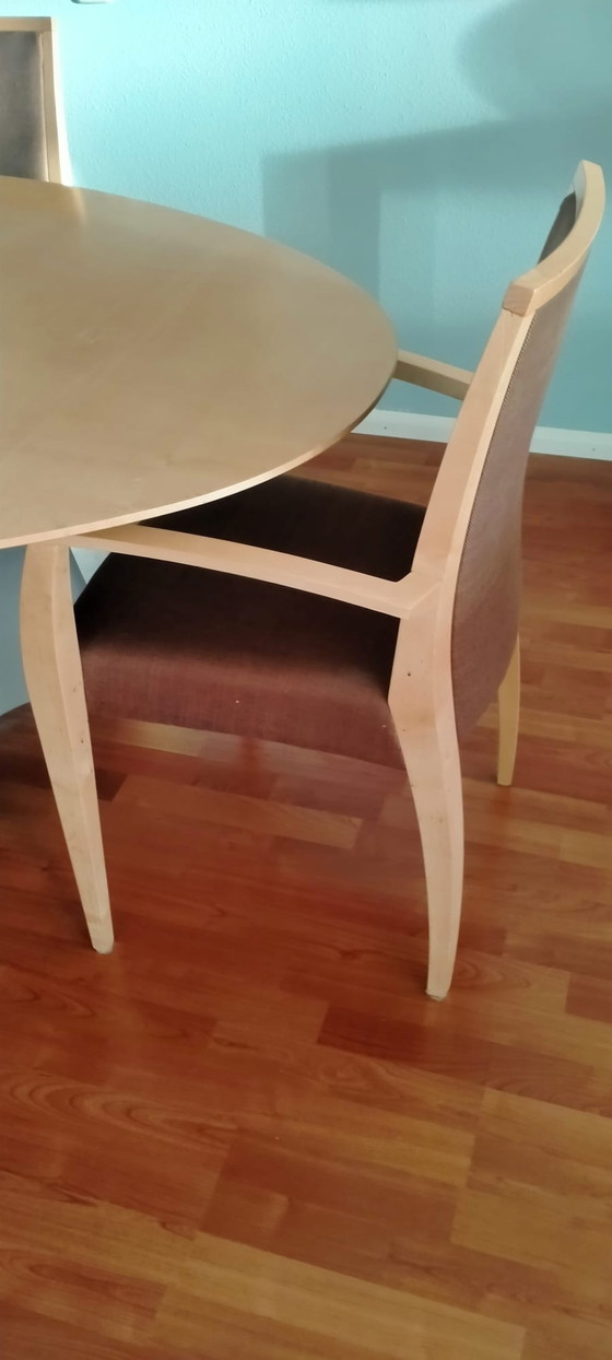 Image 1 of Van Bennekom Dining Room Table With 4 Chairs.