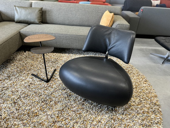 Image 1 of Fauteuil Leolux Pallone cuir noir