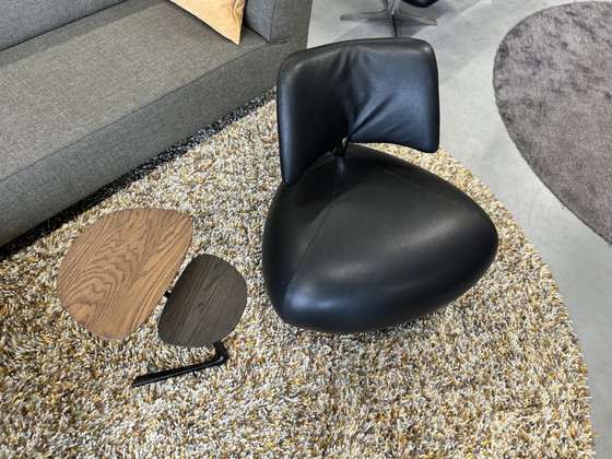 Image 1 of Fauteuil Leolux Pallone cuir noir