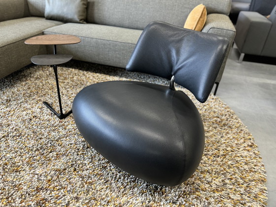 Image 1 of Fauteuil Leolux Pallone cuir noir