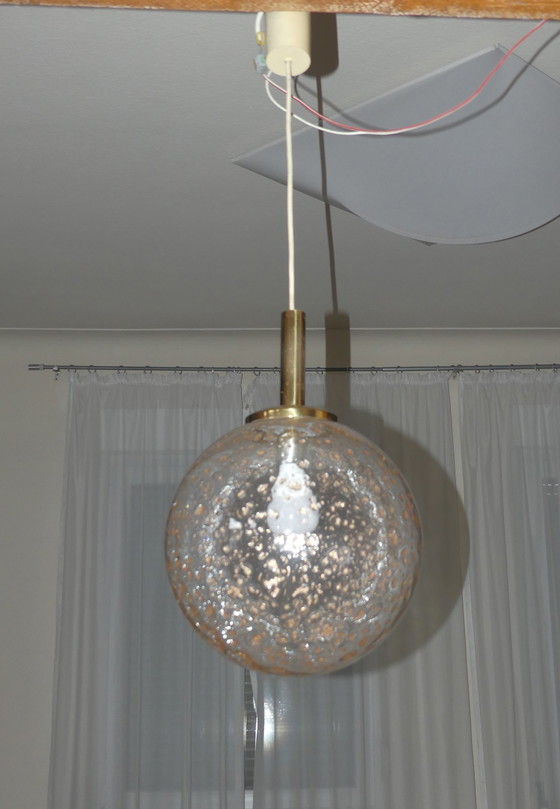 Image 1 of Ceiling light globe light gold inclusions UK1aeb