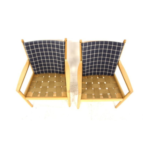 Image 1 of Pair of vintage armchairs "model 1788" by Hans J Wegner for Fritz Hansen, Denmark 1970