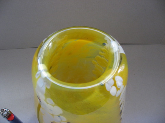 Image 1 of Matthias van Olst, thick-walled glass vase, Leerdam.