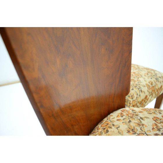 Image 1 of Set of 4 vintage H-214 fabric dining chairs by Jindrich Halabala for Up Závody, Czechoslovakia 1950