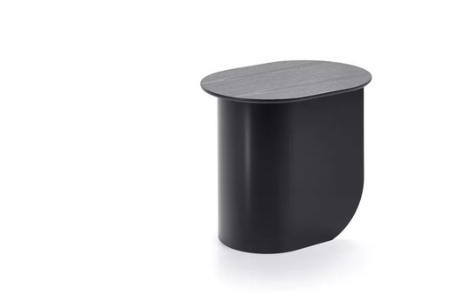 Plateau Side Table From Fest Amsterdam In Black Oak/Metal